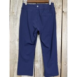 Baleaf Women's Blue Stretch Active Pants Size M Cropped Ankle‎ Pull-On Pockets